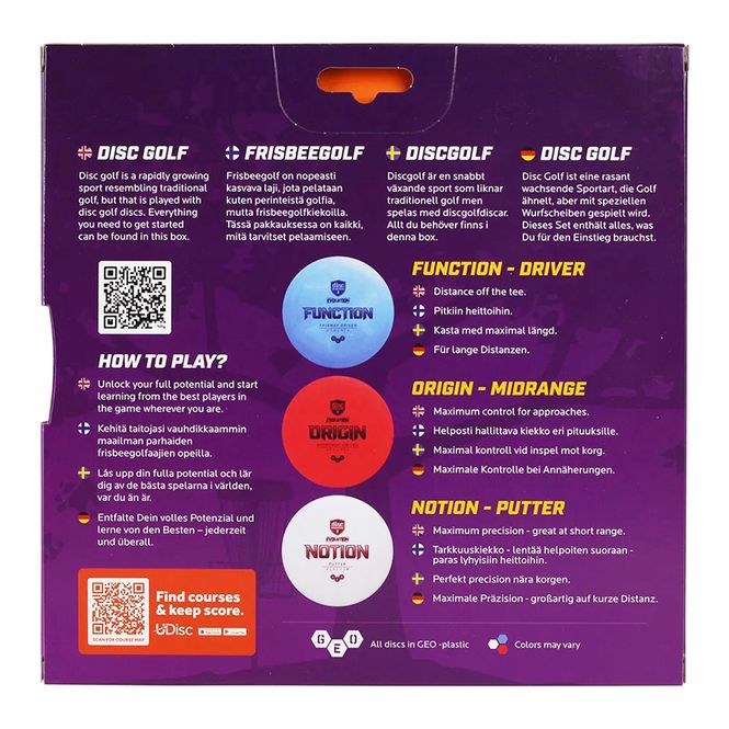 Hovedbilde Discmania Evolution Disc Golf Set