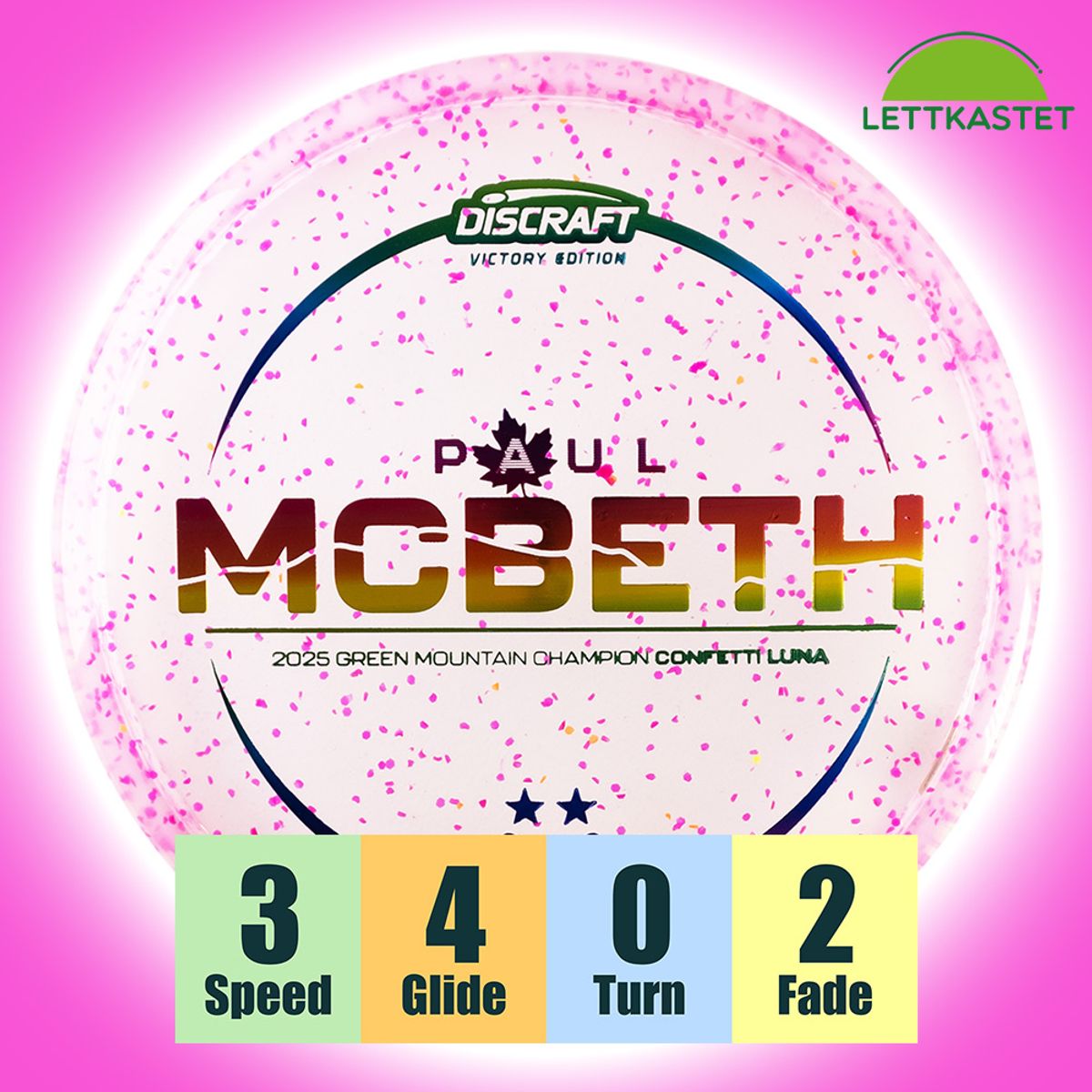 Z Line Victory Confetti Luna - 2025 Paul McBeth - Green Mountain Championships