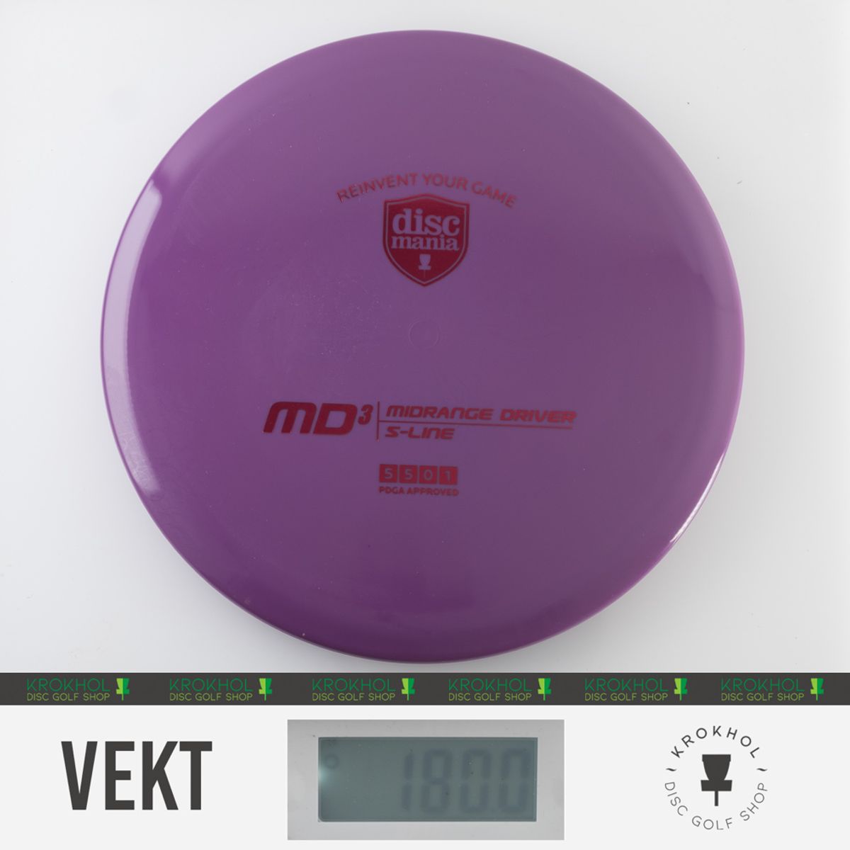Discmania S-Line MD3 Midrange | Krokhol DGS - Krokhol Disc Golf Shop