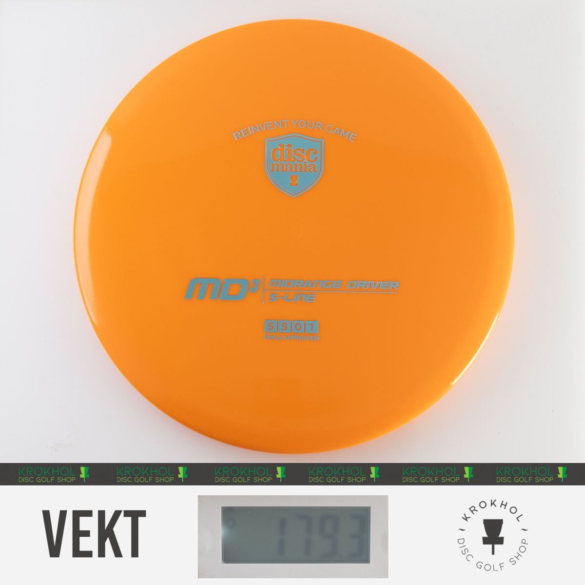 Discmania S-Line MD3 Midrange | Krokhol DGS - Krokhol Disc Golf Shop