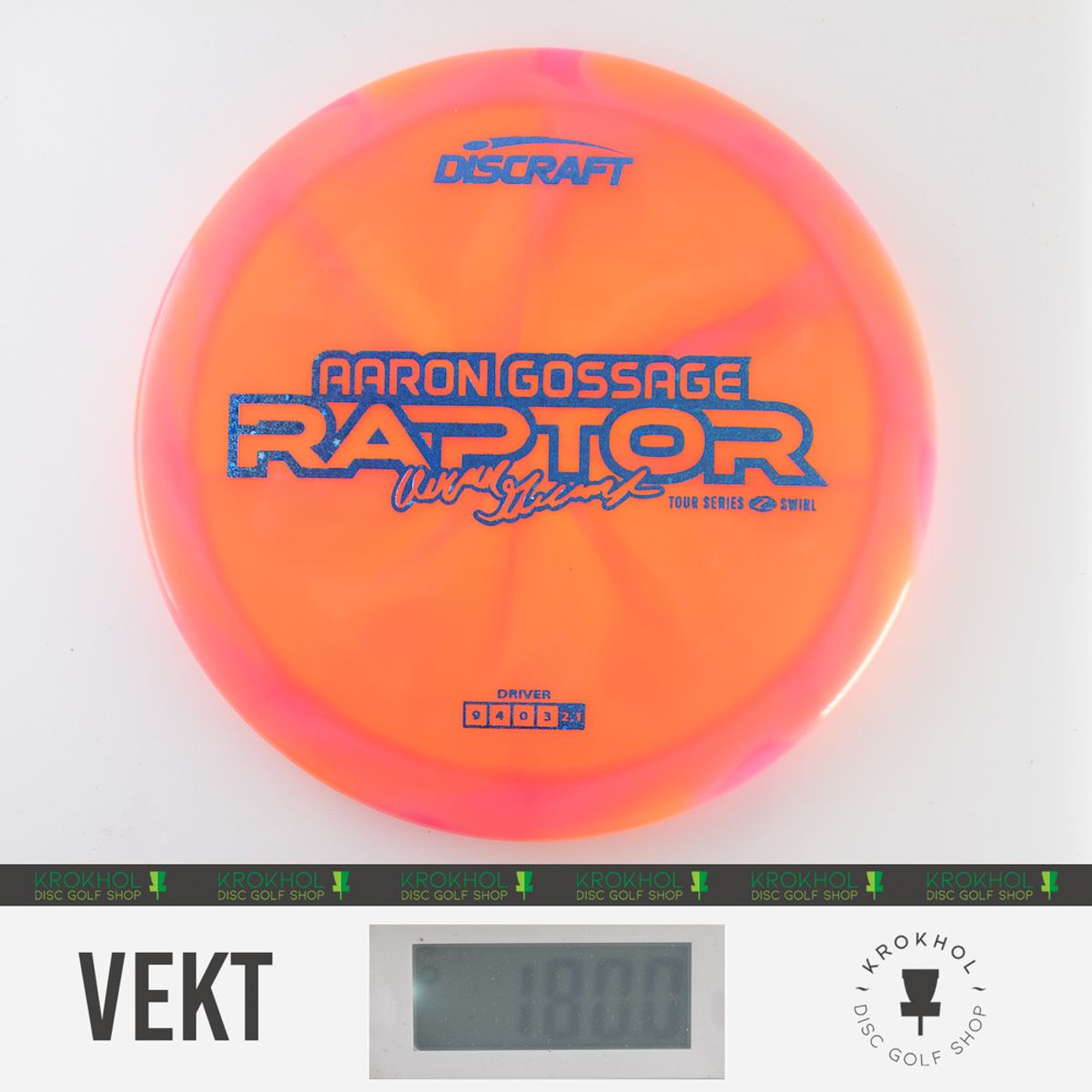 Z Swirl Raptor - 2025 Aaron Gossage Tour Series - Krokhol Disc