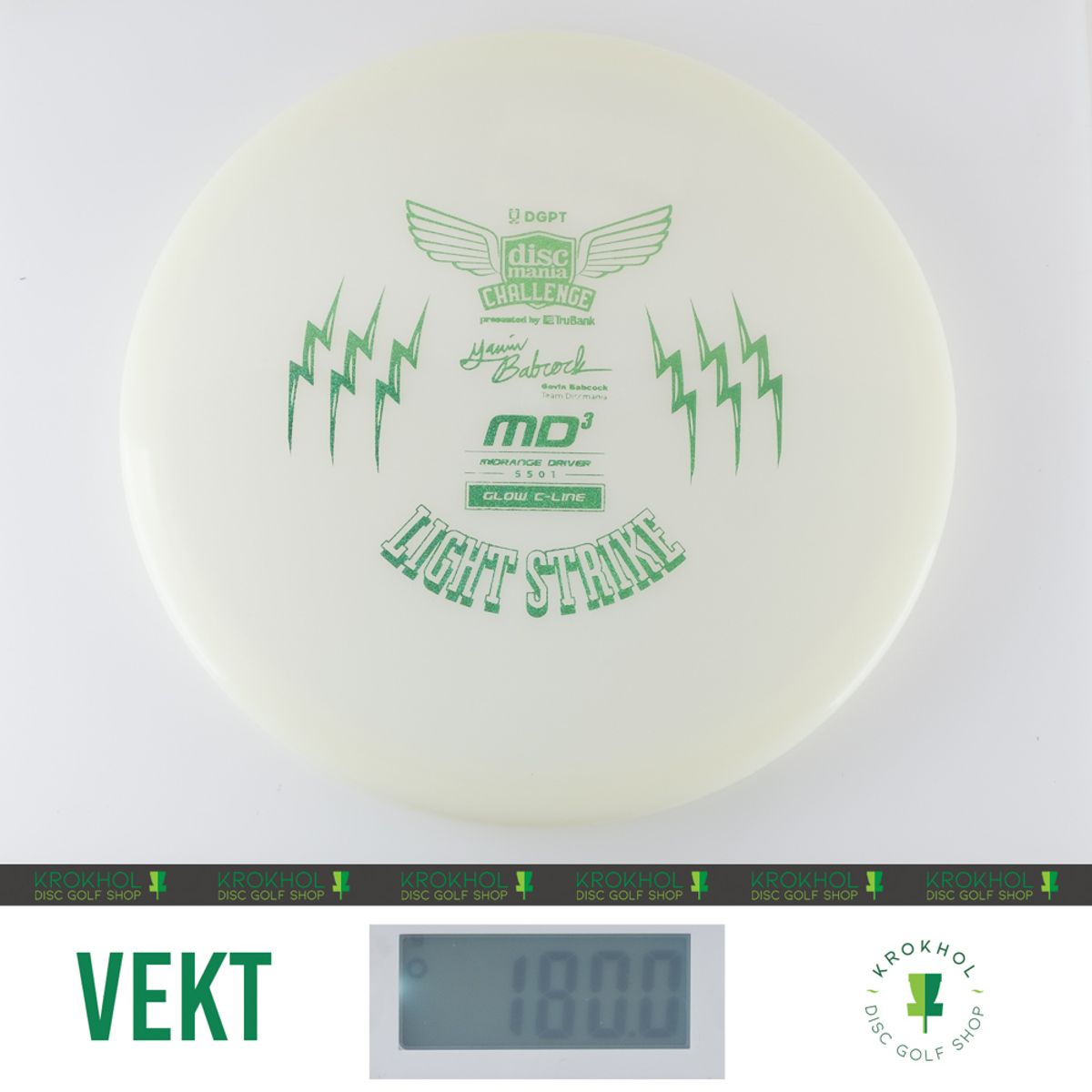 C-Line Glow MD3 - Discmania Challenge Fundraiser Light Strike