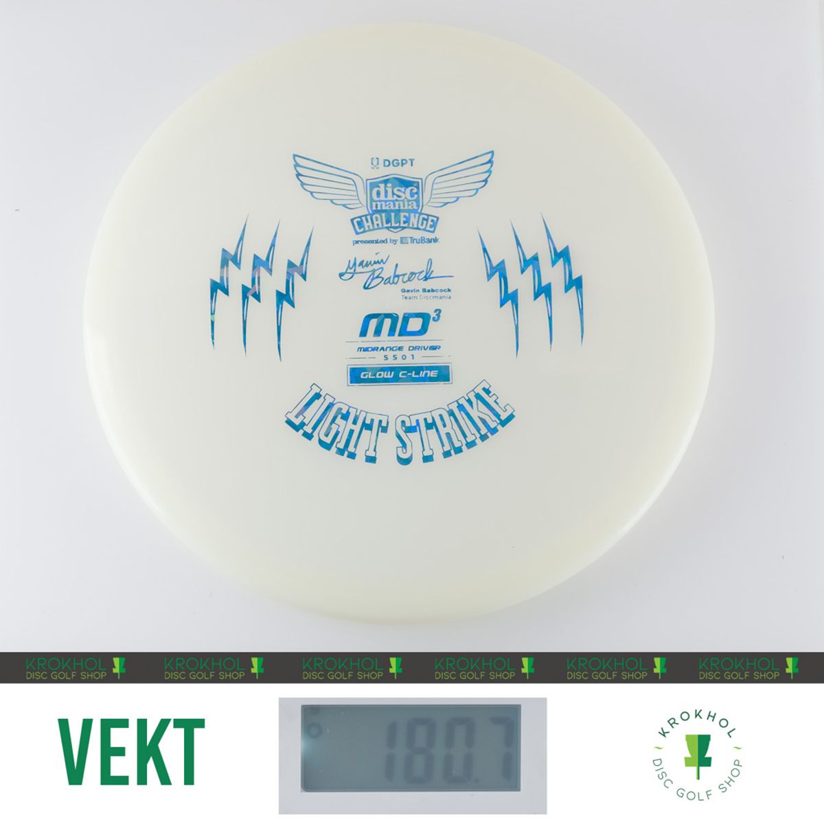 C-Line Glow MD3 - Discmania Challenge Fundraiser Light Strike