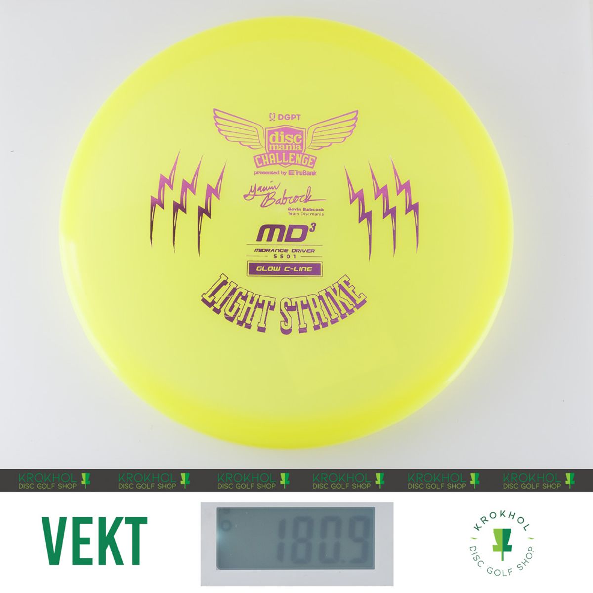 C-Line Glow MD3 - Discmania Challenge Fundraiser Light Strike