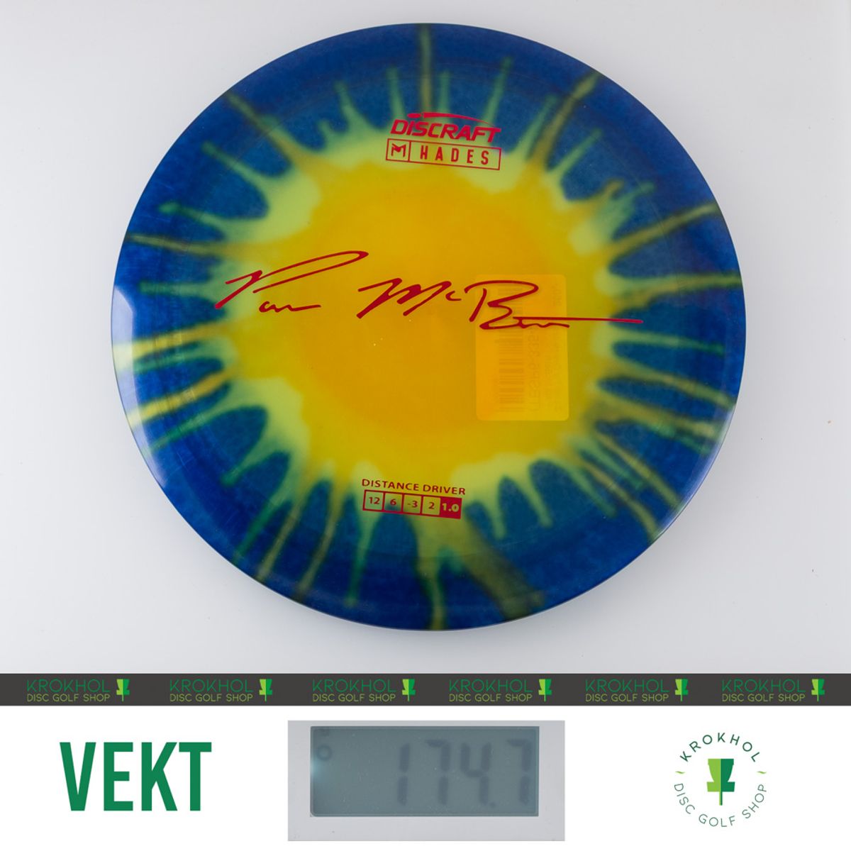ミスターポールクルチイェーの絵です。(277/／300) Paul McBeth Z Line Fly Dye Hades - Distance Driver - Krokhol Disc